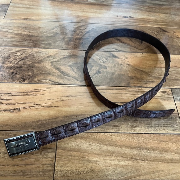 River Crocodile Leather Belt - Picture 2 of 4
